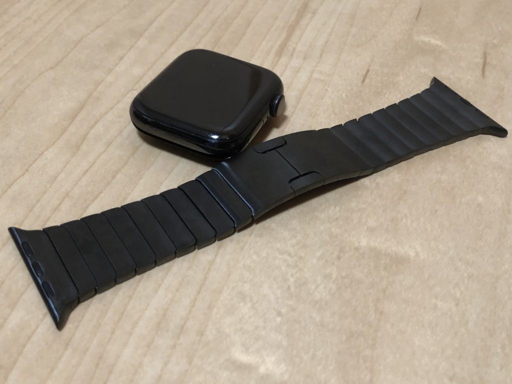 Apple Watch用リンクブレスレット 42/44/45/49mm ブラック