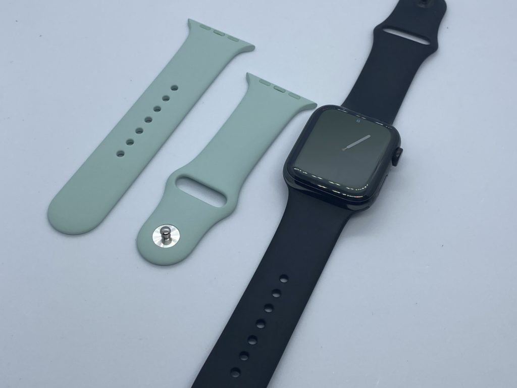 Applewatch 純正 シリコンバンド 美品 - 携帯電話