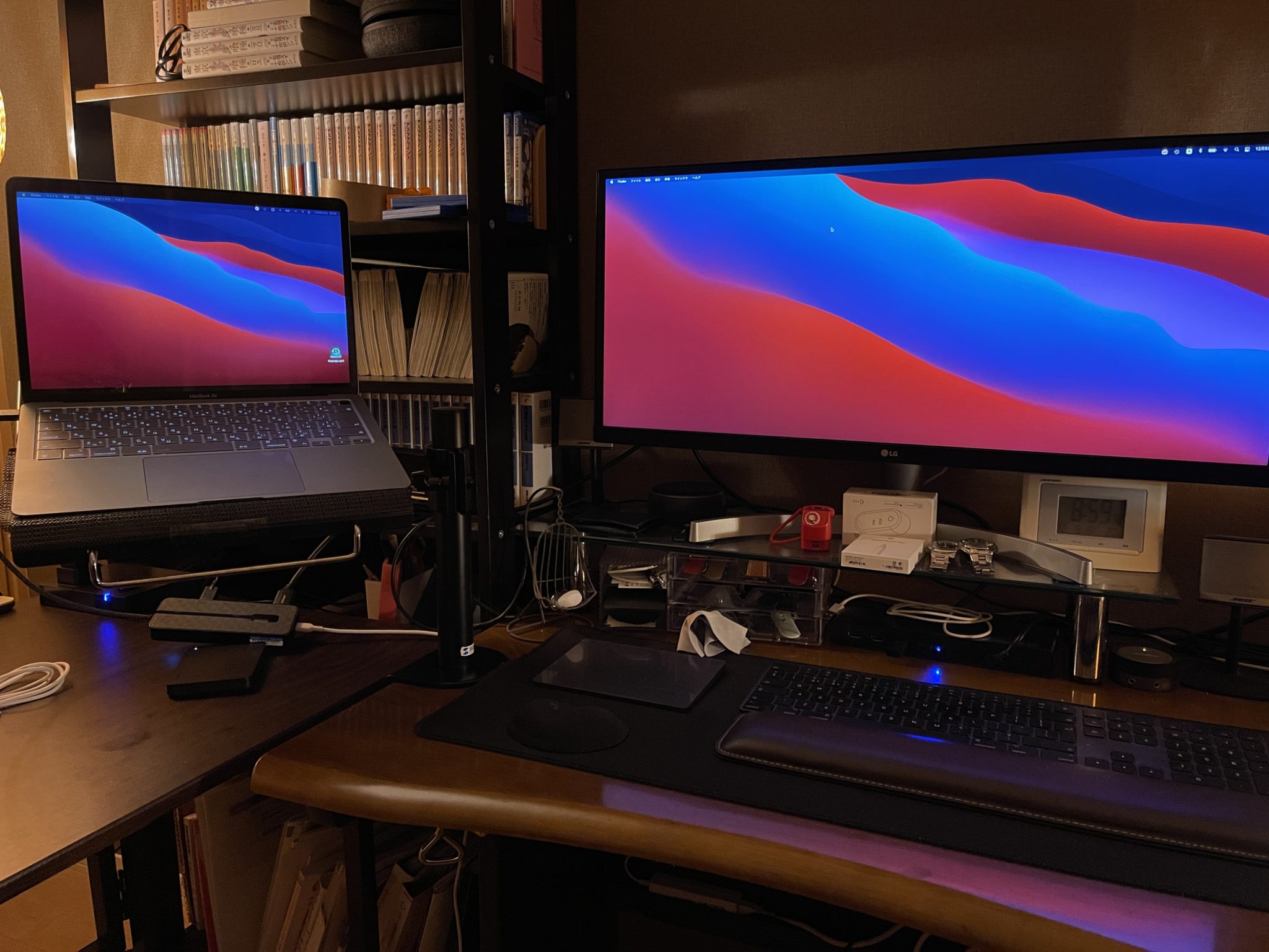 【M2も対応】M1 MacBook Airでデュアルディスプレイ出力をする設定方法Displaylink対応のUSBドックが必須