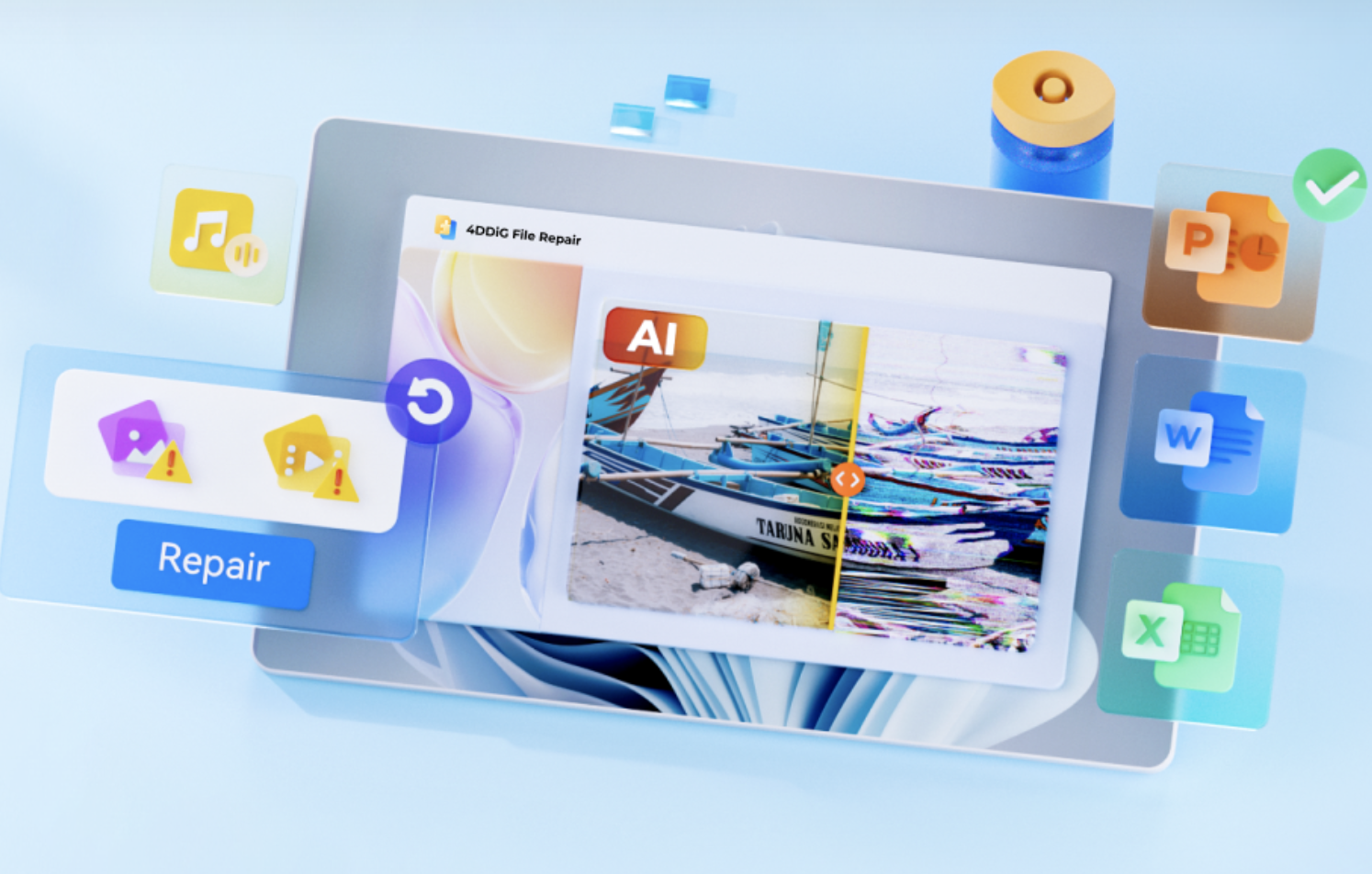 AI搭載の破損ファイル修復ソフト『4DDiG File Repair』の機能を紹介【PR】